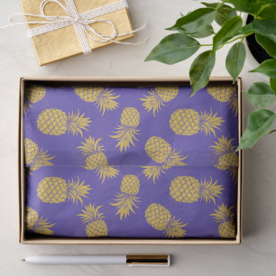 Modern Tropical Pineapple Watercolor Tissue Paper