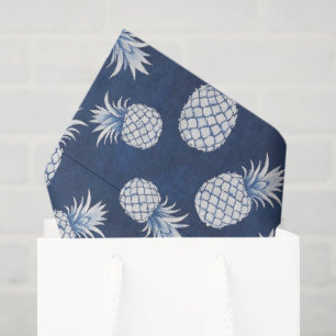 Modern Tropical Pineapple Watercolor Tissue Paper