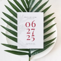 Modern Tropical Save the Date