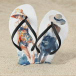 Modern Tropical Summer Beach Fashion Flip Flops<br><div class="desc">♥ Step into summer with our chic Modern Tropical Beach Fashion Flip Flops,  featuring modern watercolor illustrations for a stylish touch.
♥ Perfect for beach weddings,  family vacations,  and bachelorette weekends,  these sandals elevate your seaside look with a contemporary flair,  making them the must-have accessory for any beach lover.</div>