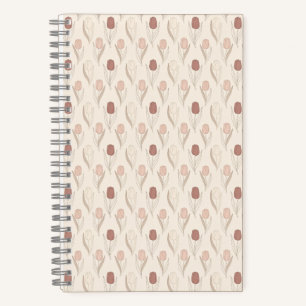 Modern Tulip Floral Pattern Notebook
