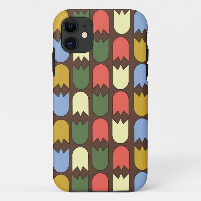modern tulips on iPhone5 case (Back)
