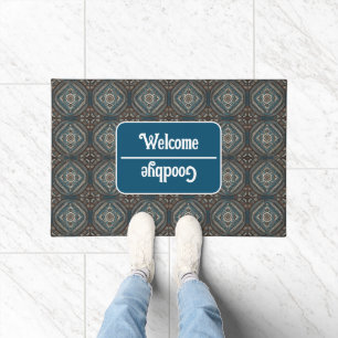 Modern Turkish Beautiful Old Pattern Collection Doormat