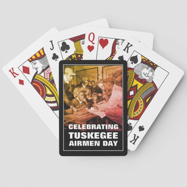 Modern TUSKEGEE Airmen Playing Cards (Back)