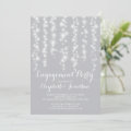 Modern Twinkle Lights Engagement Party Invitation | Zazzle