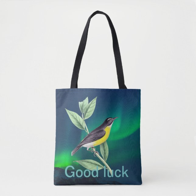 Modern twist good luck green  tote bag (Front)