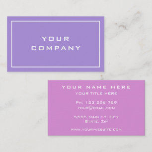 Modern Two Colours - Professional Businesswoman Business Card