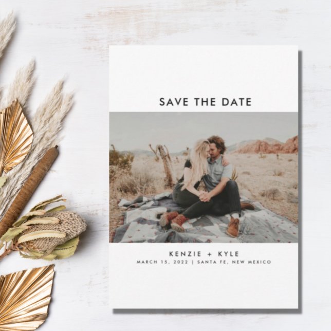 Modern Two Photo Wedding Save the Date (Creator Uploaded)