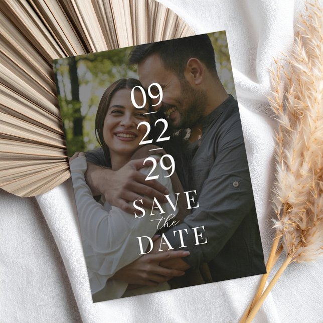Modern Two Photo Wedding Save The Date (Creator Uploaded)