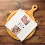 Modern Two Photo | You Make Our Life Complete  Tea Towel<br><div class="desc">Modern Two Photo | You Make Our Life Complete</div>