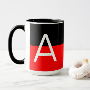 Modern Two Tone Monogram Mug