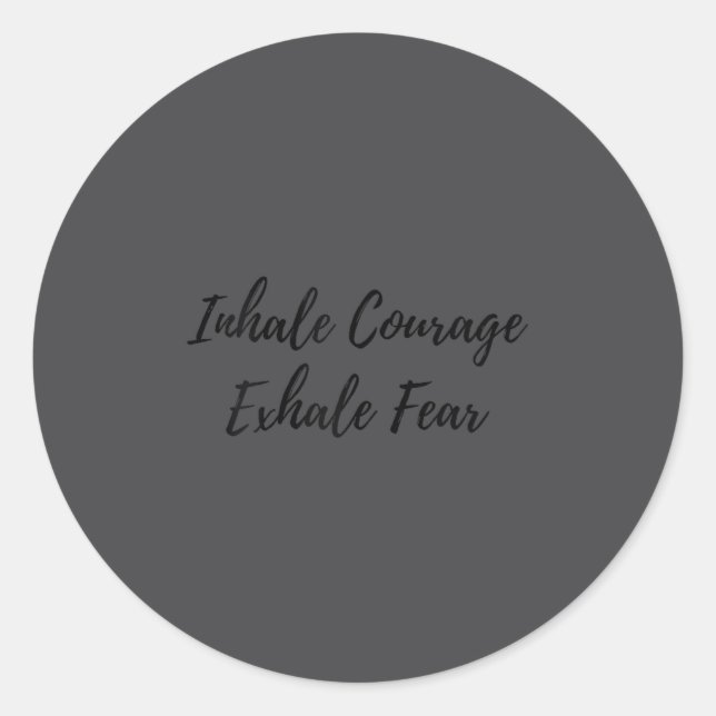 Modern Tygraphy Motivational Wall Art For Insratio Classic Round Sticker (Front)