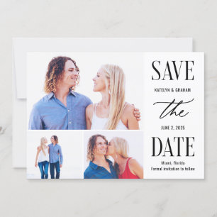 Modern Type Editable Colour Save The Date Card