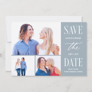 Modern Type Editable Colour Save The Date Card