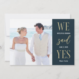 Modern Type Editable Colour Wedding Announcement