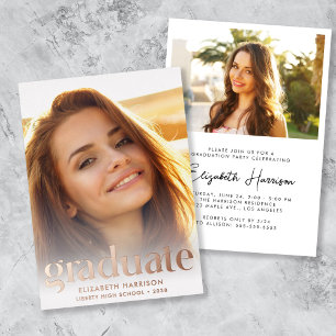 Modern Type Photo Graduation Party