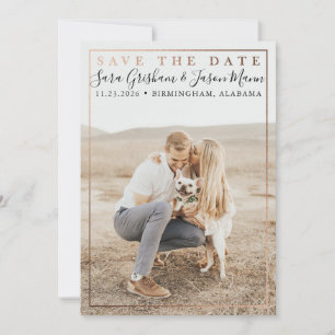Modern Type Save The Date