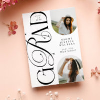 Modern Typography 2 Arch Photo Elegant Graduation