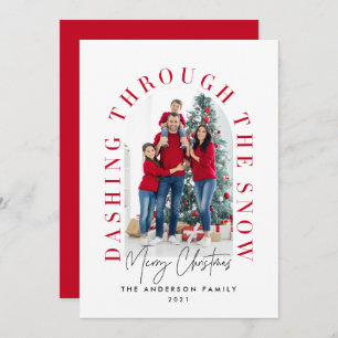 Modern typography arch 1 photo Christmas