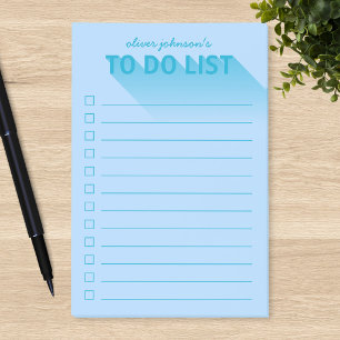 Modern Typography Blue To Do List Post-it Notes