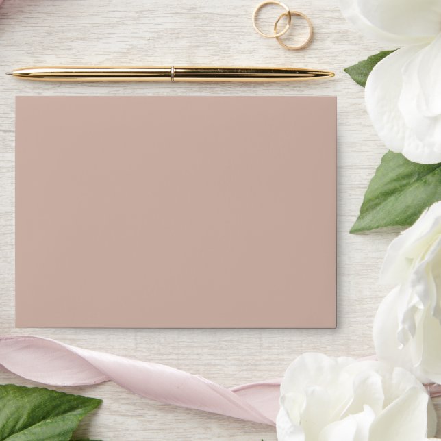 Modern Typography Blush Pink Minimalist Wedding Envelope (Wedding)