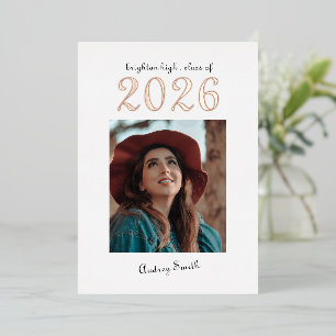 Modern Typography Bold 2026 Photo Graduation 