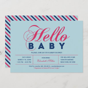 Modern Typography Boy Baby Shower, Sprinkle Invitation