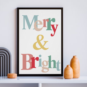 Modern typography Chriatmas Poster