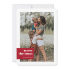 Modern Typography Colour Block Photo Christmas