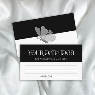 Modern Typography Date night ideas. Date jar Enclosure Card