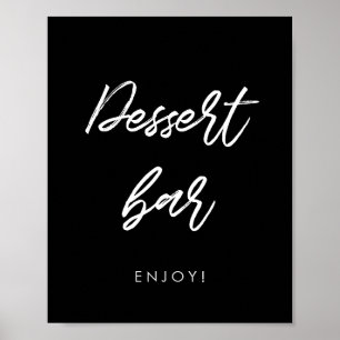 Modern typography Dessert bar wedding sign