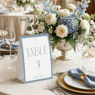 Modern Typography Dusty Blue Wedding Thank You 