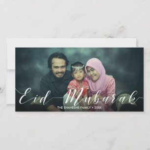 Modern Typography Eid Mubarak - Photo Card