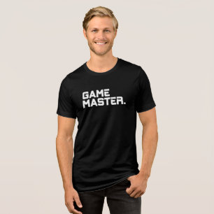 Modern Typography Game Master Men's Matching Tri-Blend Shirt