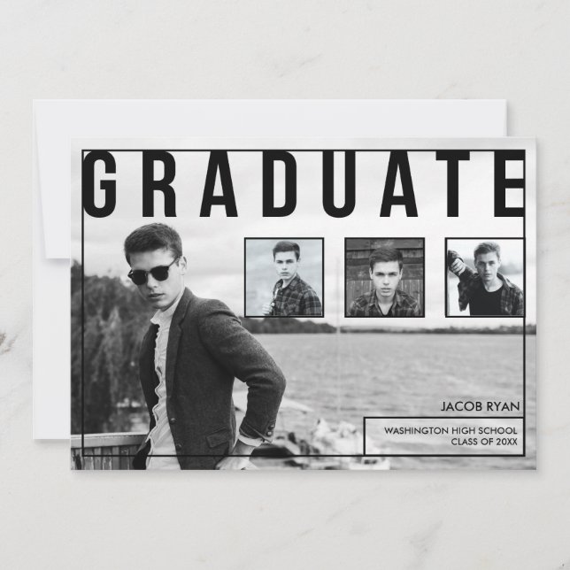 Modern Typography, Graduation Announcements (Front)