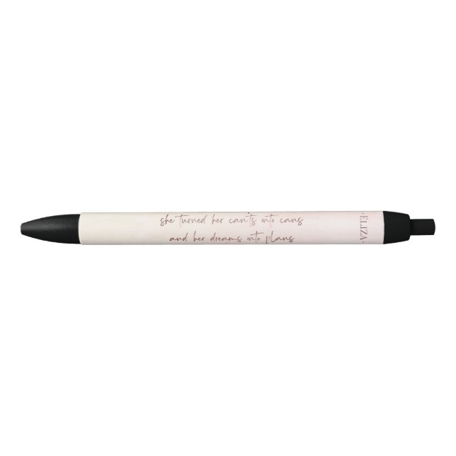 Modern Typography Hand Lettered Goals Pen for her (Front)