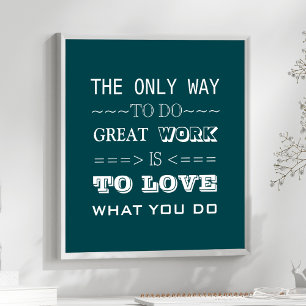 Modern Typography Inspirational Quote Poster
