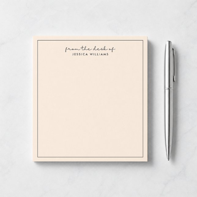modern typography, ivory from the desk of notepad (Creator Uploaded)