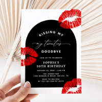 Modern Typography Kissing My Twenties Goodbye