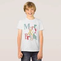Modern typography Merry and bright