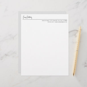 Modern Typography Minimalist Masculine Stationery