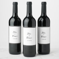 Modern Typography Minimalist Wedding