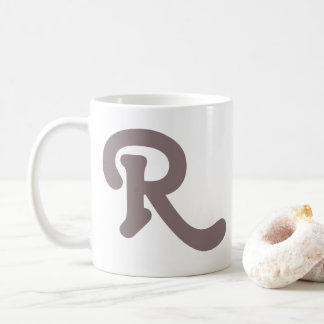 Modern Typography Monogram Coffee Mug