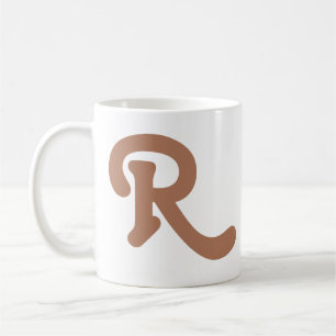 Modern Typography Monogram Coffee Mug