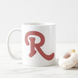 Modern Typography Monogram Coffee Mug