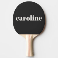 Modern Typography Personalised Name Black White