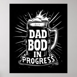 Modern Typography Poster - "Ad Bod in Progress