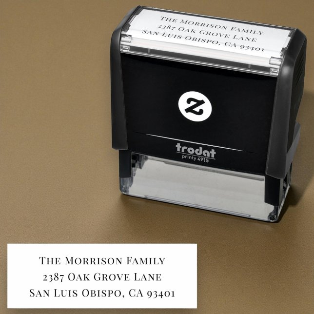 Modern Typography  Self-inking Stamp (Creator Uploaded)