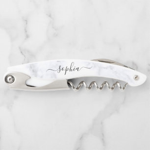 Modern Typography Wedding Bridesmaid Corkscrew