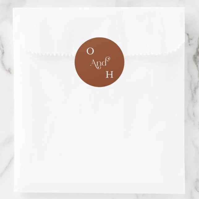  Modern Typography Wedding Envelope Seals (Bag)